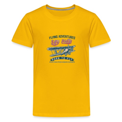 Flying Adventures - Born to Fly - Kids' Premium T-Shirt
