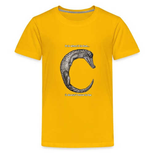 croc with text - Kids' Premium T-Shirt