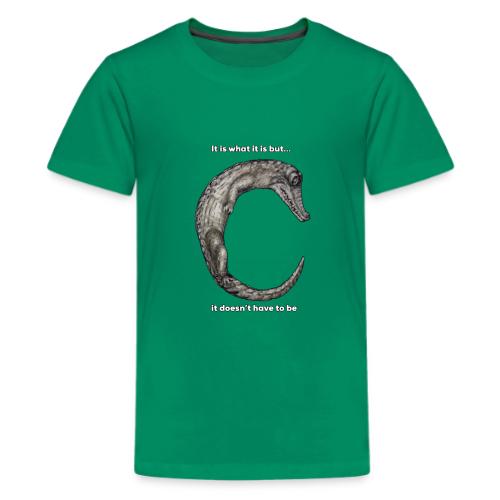croc with text - Kids' Premium T-Shirt