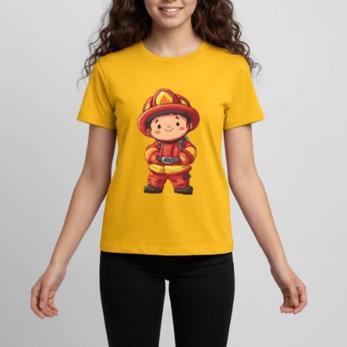 Friendly Firefighter Hero - Kids' Premium T-Shirt