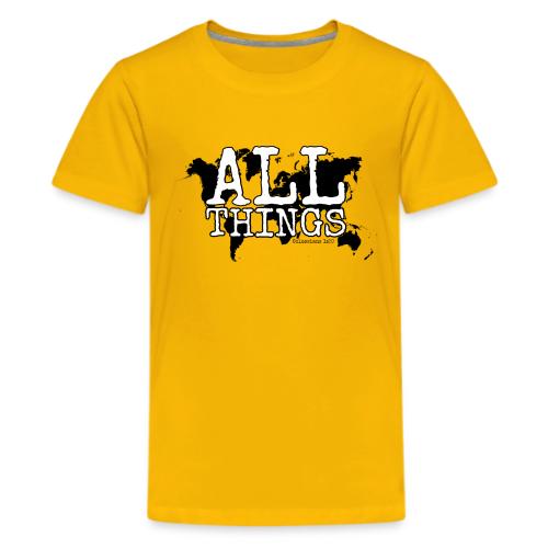All Things World Map - Kids' Premium T-Shirt