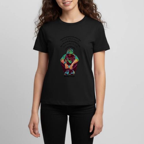 Hooded Man Color Pencil Sketch Drawing Scripture - Kids' Premium T-Shirt