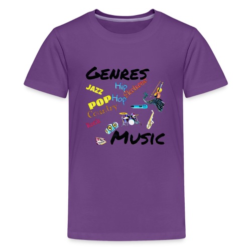 Genres and Music - Kids' Premium T-Shirt