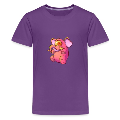Pink elephant cyclops - Kids' Premium T-Shirt