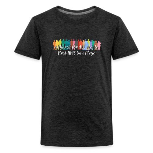 a church for all people - with colorful graphic - Kids' Premium T-Shirt
