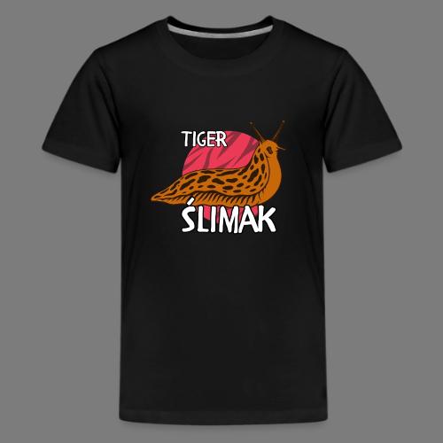 Tiger Ślimak Funny Polish Meme Animal Hybrid - Kids' Premium T-Shirt