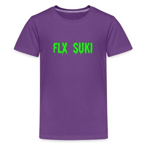 Gooey Lime Green FLX SUKI Logo - T-shirt premium pour ados