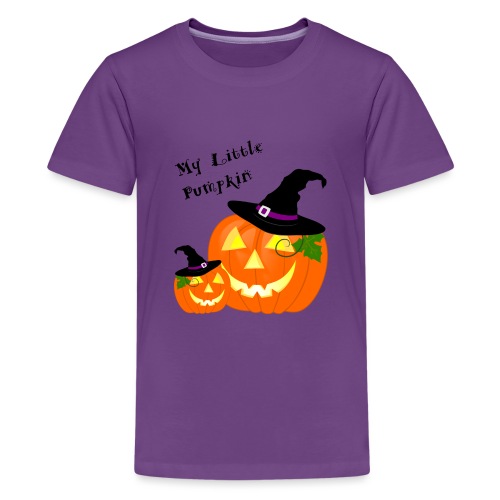 My Little Pumpkin in a Witches Hat - Kids' Premium T-Shirt