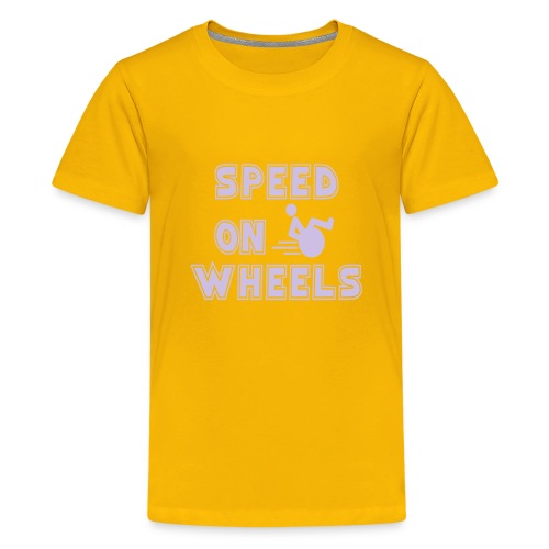 Speed on wheels for real fast wheelchair users - Kids' Premium T-Shirt