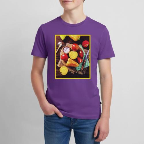 Vegetables Homemade Salad Cute Photo. Buy Now - Kids' Premium T-Shirt