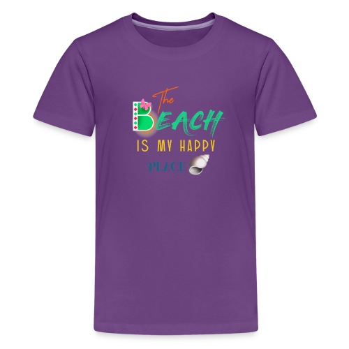 The beach is my happy place - Kids' Premium T-Shirt