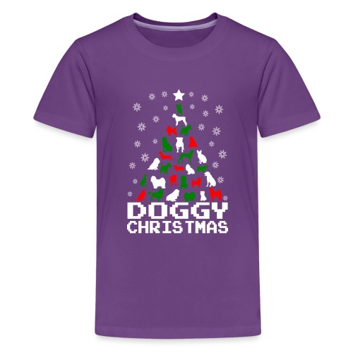 Doggy Christmas Tree - Kids' Premium T-Shirt