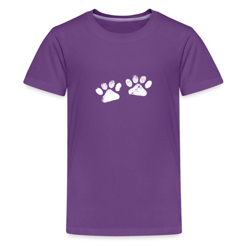 Two White Paws - Dog Lovers - Kids' Premium T-Shirt