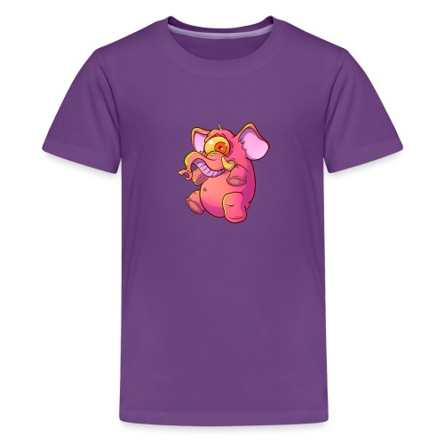 Pink elephant cyclops - Kids' Premium T-Shirt