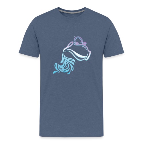 Aquarius Zodiac Air Sign Water Bearer Logo - Kids' Premium T-Shirt