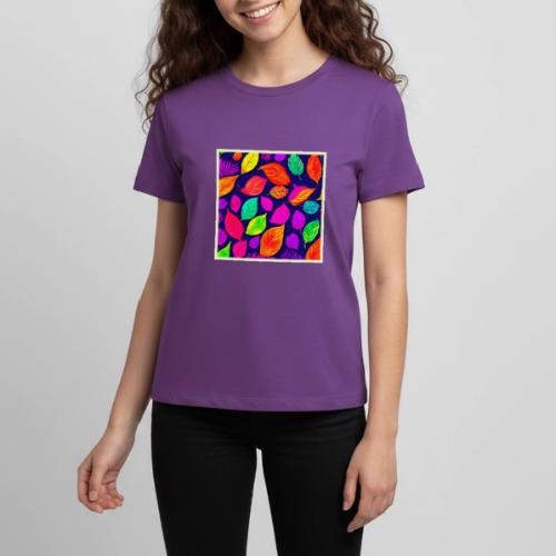 Colorful fall leaves Artwork - Kids' Premium T-Shirt