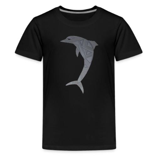 dolphin art deco - Kids' Premium T-Shirt