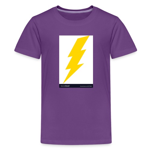 electric lightning bolt vector 15779011 - Kids' Premium T-Shirt