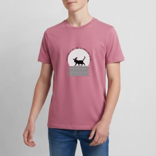 Witch's Cat In A Witch's Hat - Kids' Premium T-Shirt