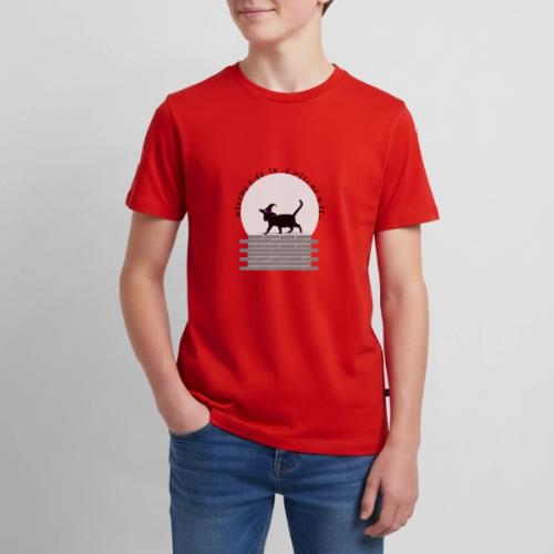 Witch's Cat In A Witch's Hat - Kids' Premium T-Shirt