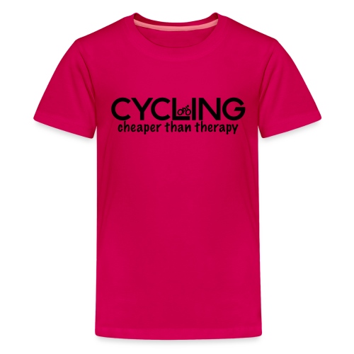 Cycling Cheaper Therapy - Kids' Premium T-Shirt