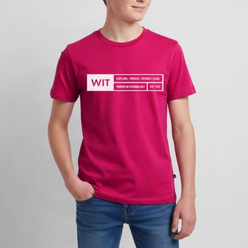 WIT Explore Persue Persist Lead White - Kids' Premium T-Shirt