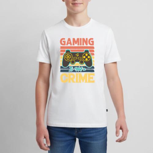 Gaming Is Not A Crime Tee - Kids' Premium T-Shirt