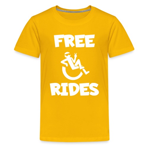 This wheelchair user gives free rides - Kids' Premium T-Shirt