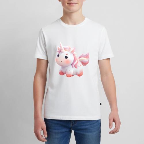 Sweet Cartoon Pink Unicorn - Kids' Premium T-Shirt