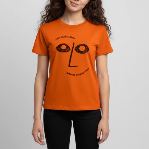 Vintage ALA: Libraries Change Lives Face - Kids' Premium T-Shirt
