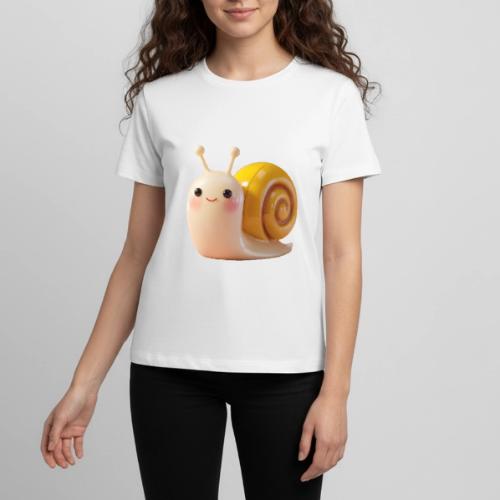 Sweet Cartoon Baby Snail Full of Joy - Kids' Premium T-Shirt