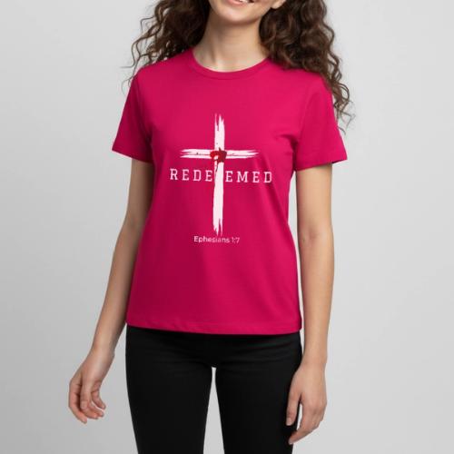 Redeemed by the blood of Jesus - Ephesians 1:7 - Kids' Premium T-Shirt