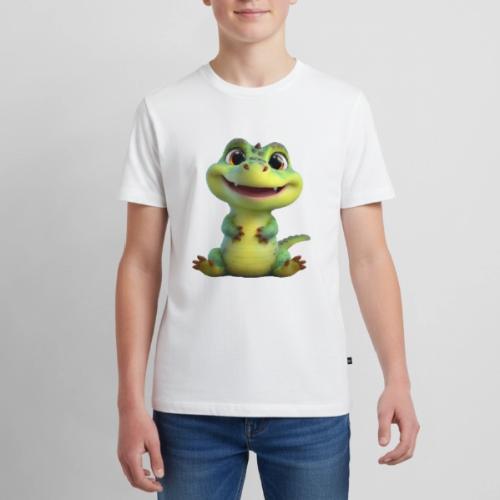 Playful Cartoon Baby Alligator - Kids' Premium T-Shirt