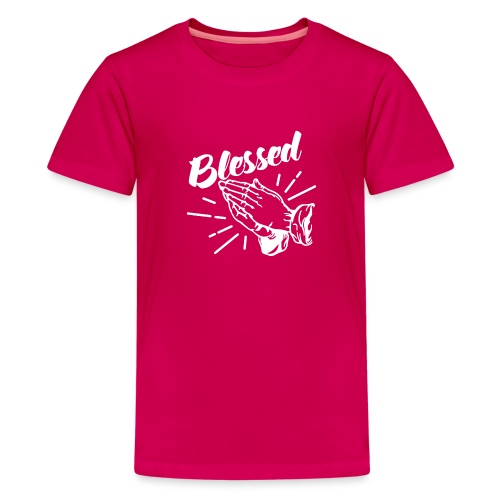 Blessed - Alt. Design (White Letters) - Kids' Premium T-Shirt
