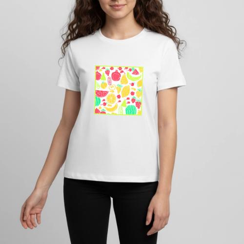 Vibrant Colorful Fruits Pattern - Kids' Premium T-Shirt