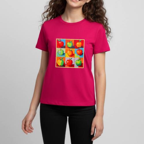 Colorful Apple Grid - Kids' Premium T-Shirt