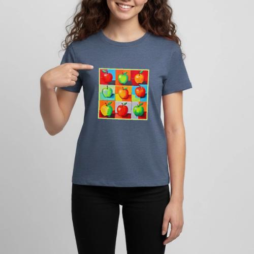 Colorful Apple Grid - Kids' Premium T-Shirt