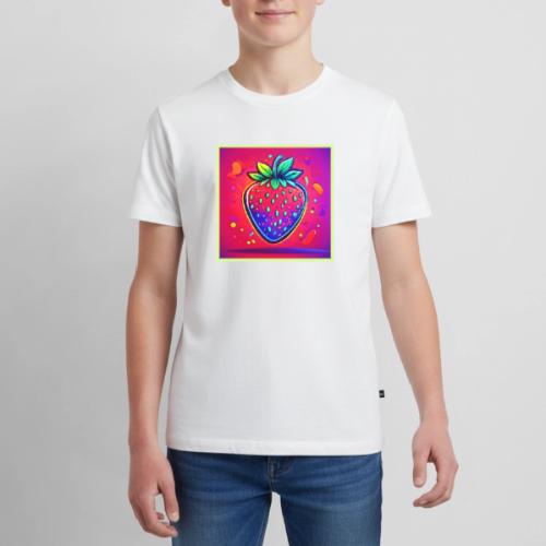 Neon Strawberry Pop - Kids' Premium T-Shirt