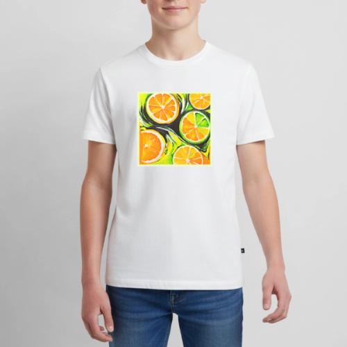 Vibrant Citrus Painting - Kids' Premium T-Shirt