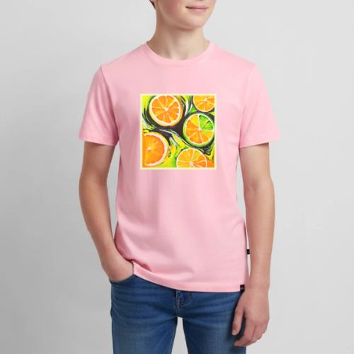 Vibrant Citrus Painting - Kids' Premium T-Shirt
