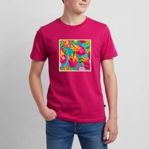 Vibrant Dragoon Fruit Pattern - Kids' Premium T-Shirt