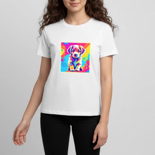 Vibrant Puppy Art - Kids' Premium T-Shirt