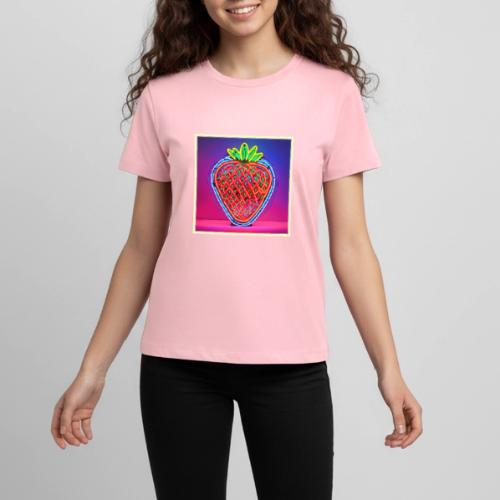 Vibrant Strawberry Neon Sign - Kids' Premium T-Shirt