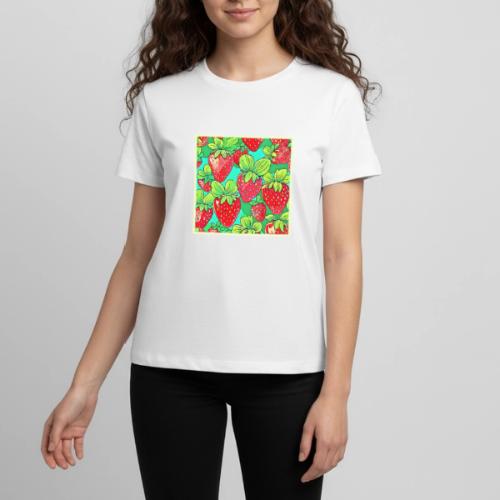 Strawberry Pop Art Pattern - Kids' Premium T-Shirt