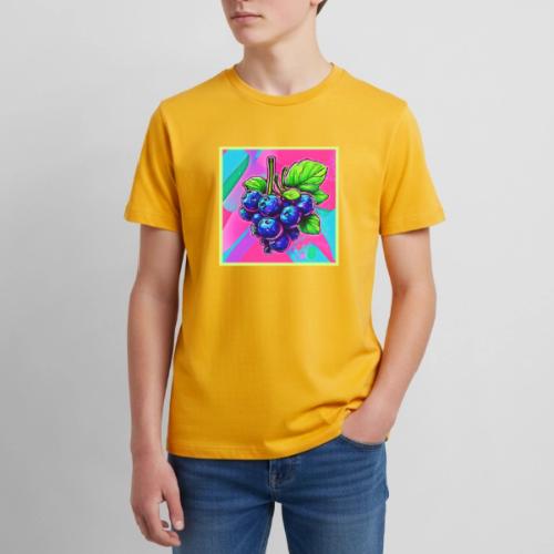Vibrant Blueberry Artwork - Kids' Premium T-Shirt