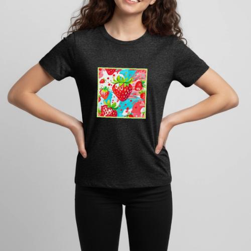 Strawberry Splash Pattern - Kids' Premium T-Shirt