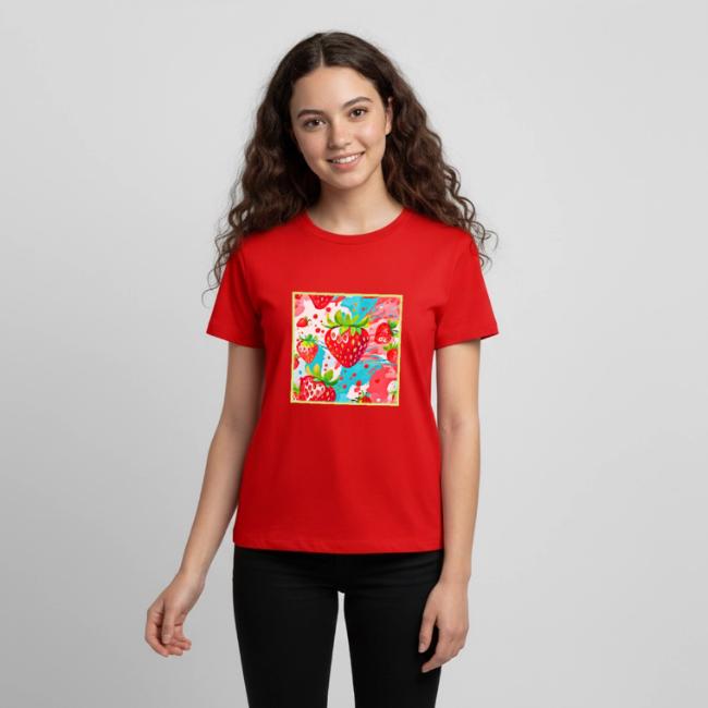 Strawberry Splash Pattern