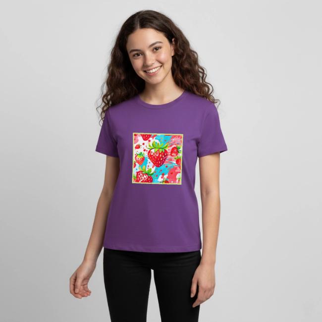 Strawberry Splash Pattern