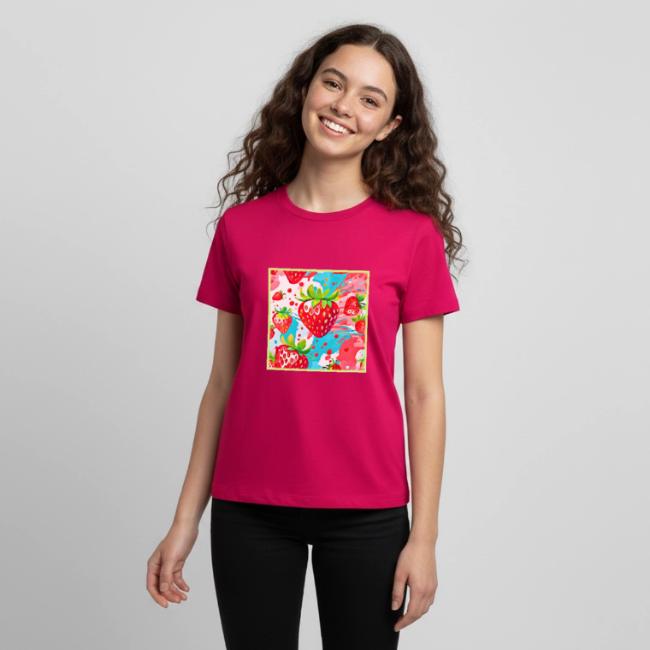 Strawberry Splash Pattern