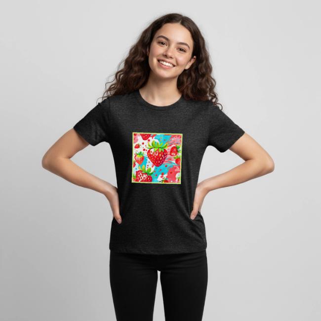 Strawberry Splash Pattern